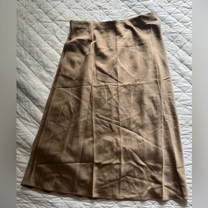 JCrew tan slip skirt NWT